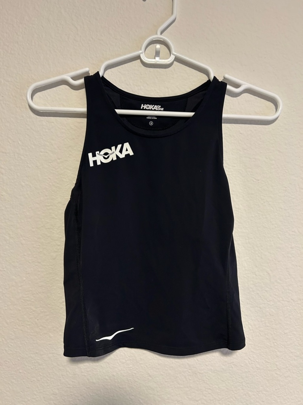 Hoka Black Sleeveless Running Tank - Size S